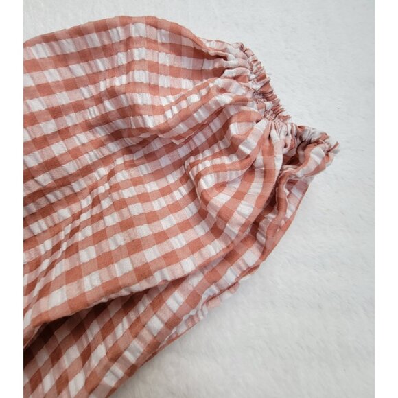 Gingham Checkered Blouse - Pink - Picture 7 of 9